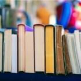 A row of books